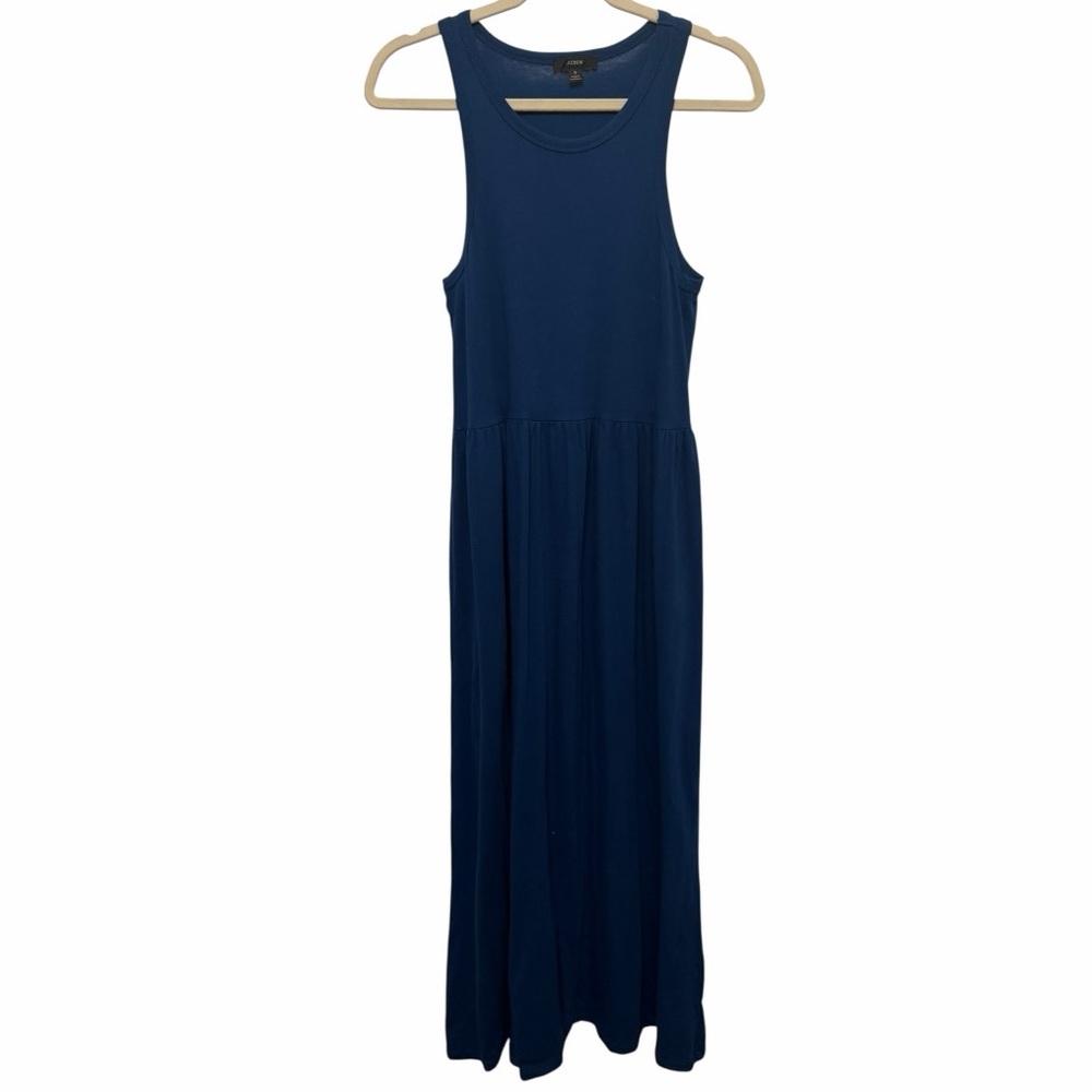 J Crew Knit tank maxi dress blue size‎ small